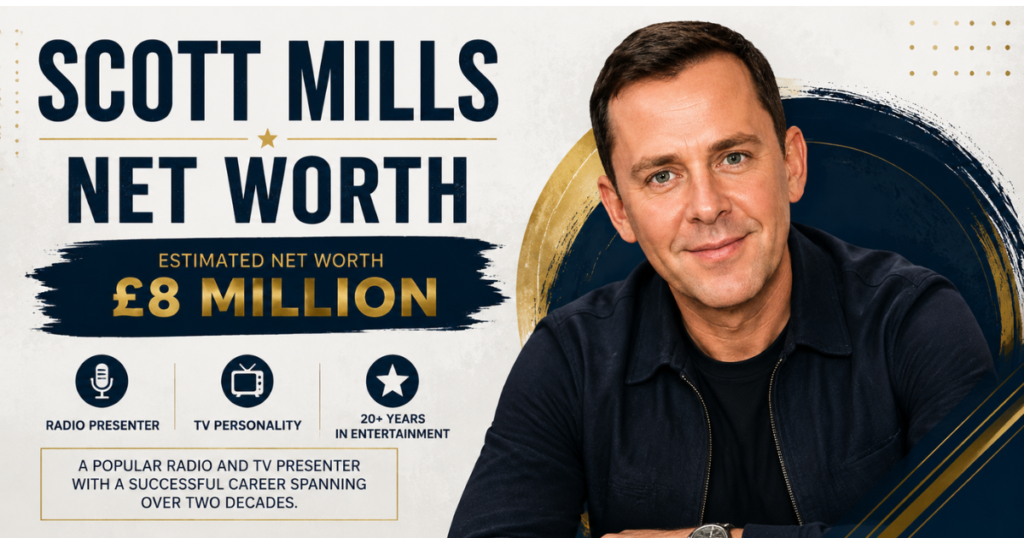 Scott Mills net worth profile banner.