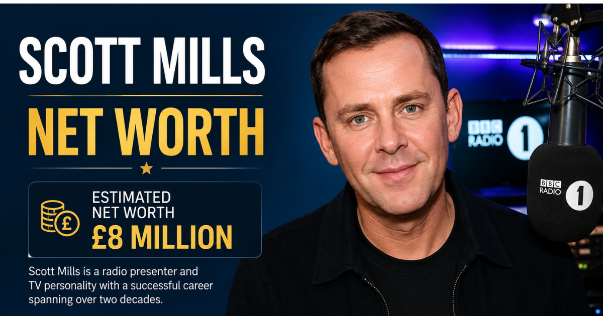 Scott Mills net worth profile banner.